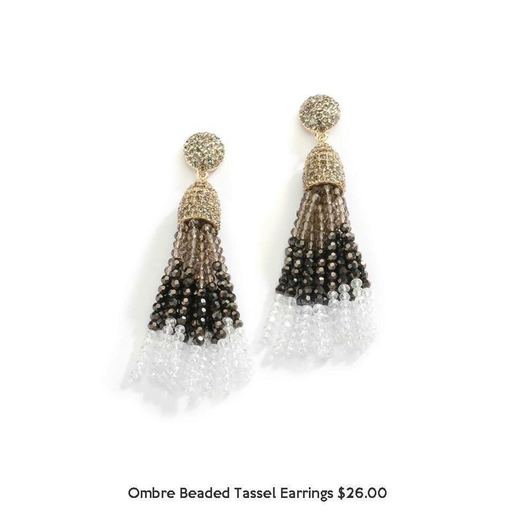 Just Jewelry Ombre Tassel Earrings